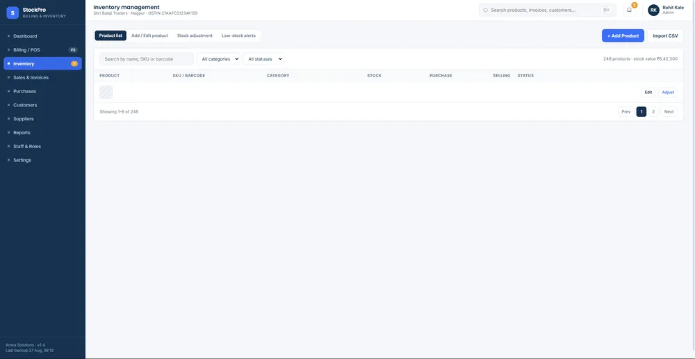 StockPro — screen 3